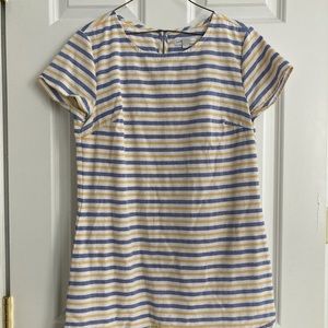 Striped Short Sleeve Mini Dress